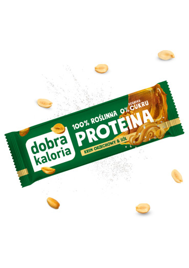 Baton proteinowy - krem orzechowy & sól - 45g