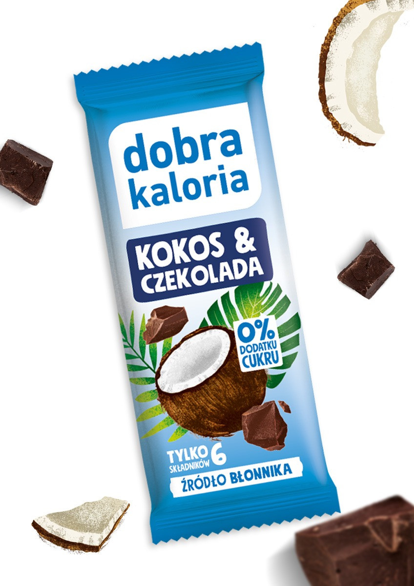 Batony o kultowych smakach - Baton kokos & czekolada 33g - produkt tpnutrhqfx.cfolks.pl 1