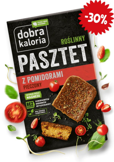 Roślinny Pasztet z pomidorami - krótka data 220g