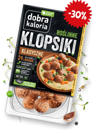 Roślinne Klopsiki - krótka data 180g