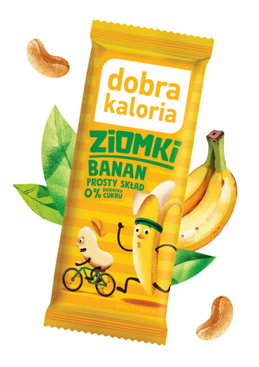 Baton z orzechów nerkowca Ziomki Banan - 32g
