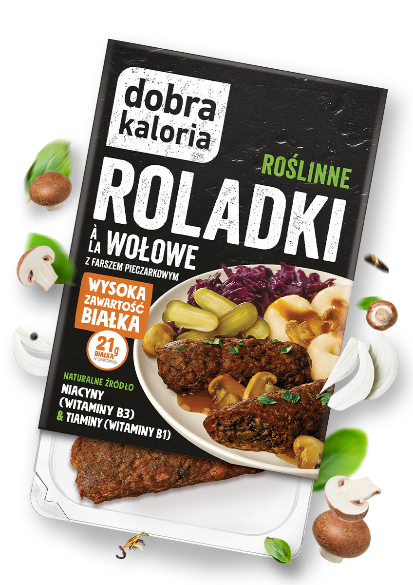 Szybkie obiady - Roślinne Roladki a`la wołowa z pieczarkami 160g - produkt tpnutrhqfx.cfolks.pl 1