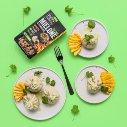 Roślinne pierożki gruzińskie chinkali - przepis krok po kroku