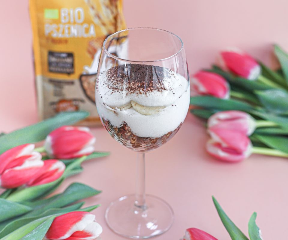 Przygotowywanie deseru z pszenica z miodem Dobra kaloria 1 Deser z pszenicą z miodem - krok po kroku 1