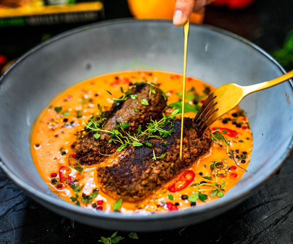 Jak zrobić roślinne kotlety mielone w sosie musztardowym 2 Przygotowywanie roślinnych kotletów mielonych w sosie musztardowym 2