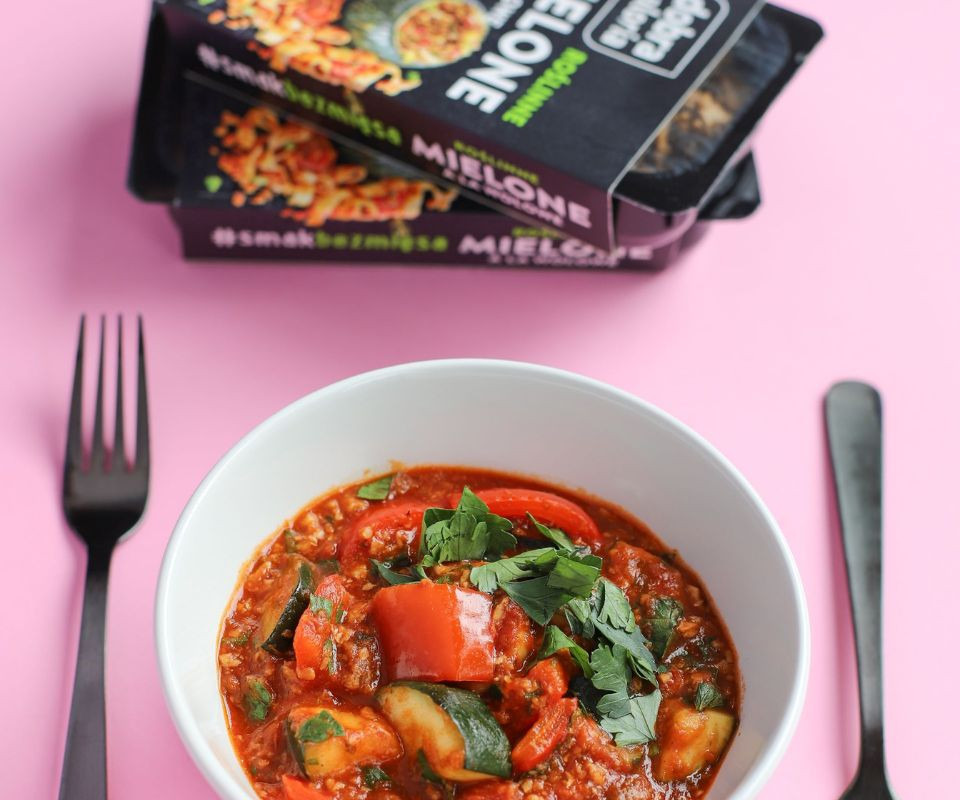 Leczo z roślinnym mielonym a’la wołowe krok po kroki 2 Przepis na leczo z roślinnym mielonym a’la wołowym 2